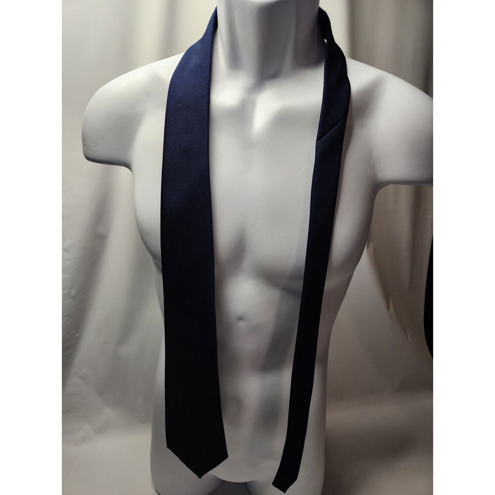 Vintage Bergéré Navy Necktie 90% Polyester 10% Silk RN 20170
